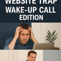 Escape the simple website trap guide showing website visibility transformation outcome