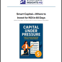 Smart capital investments guide showing ROI checklist and capital decision framework outcome