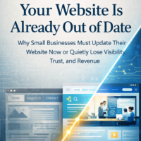 outdated website strategy guide cover showing alignment trust and conversion outcome
